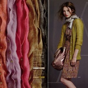 J. CREW Mohair Souffle Cardigan in Heather Camel